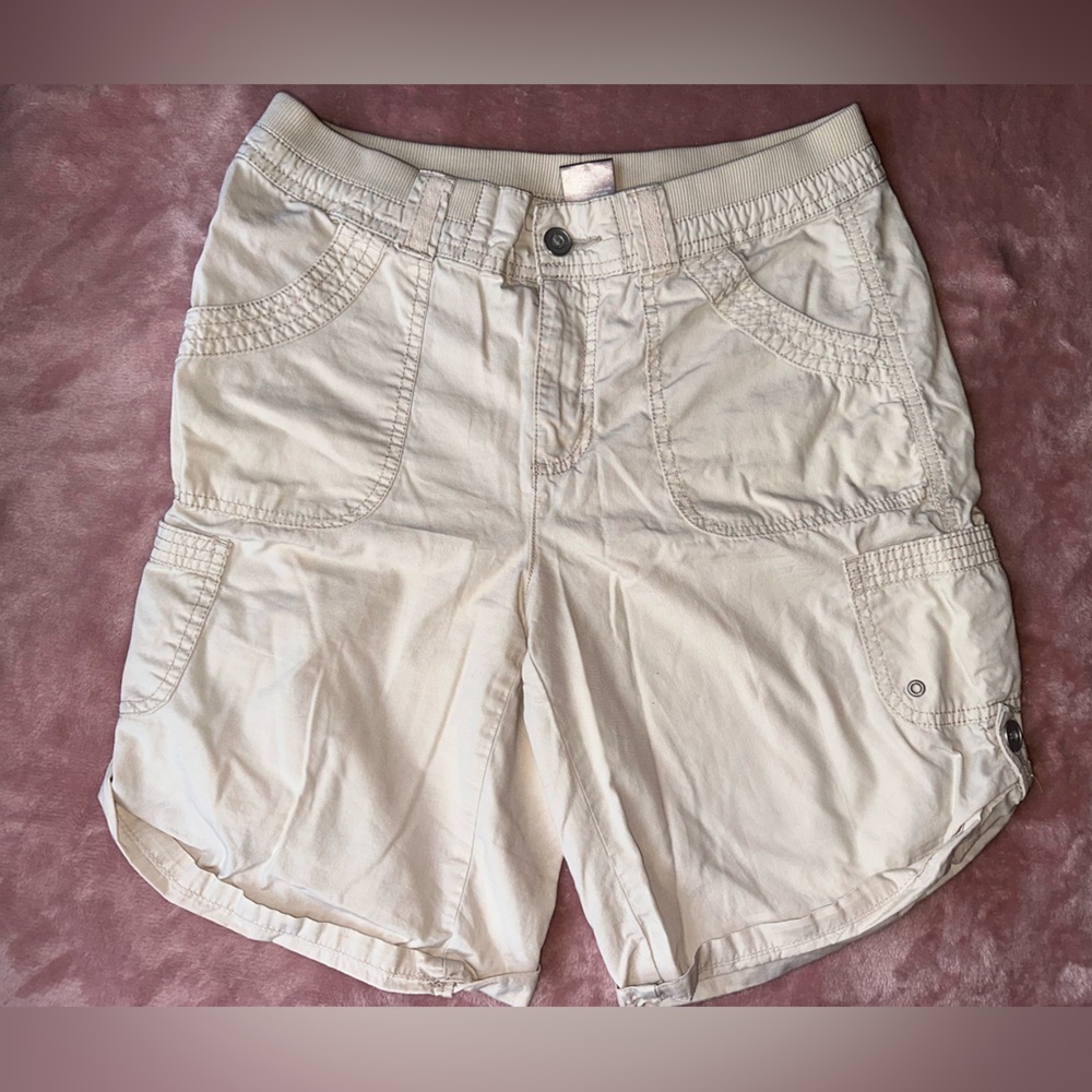 Cream Bermuda Shorts